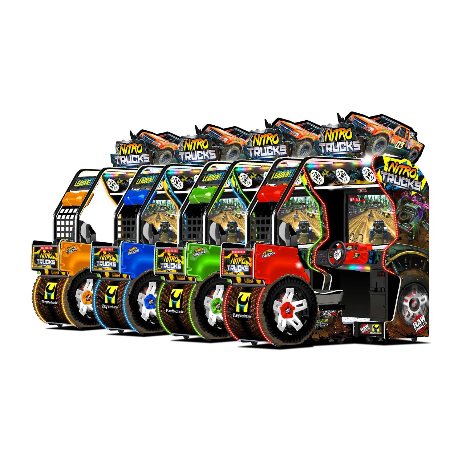 Raw Thrills Nitro Trucks Arcade Game - Gaming Blaze