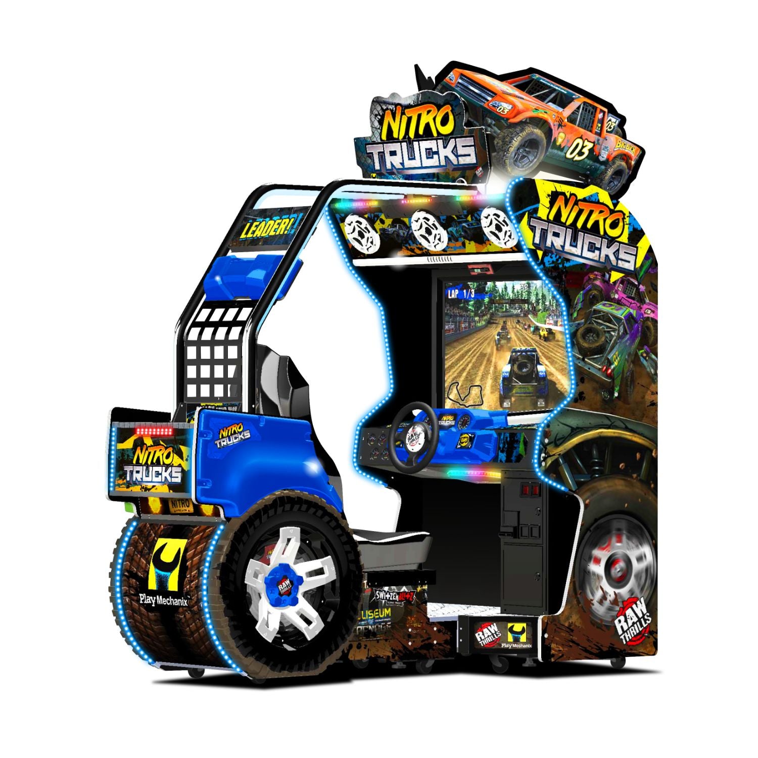 Raw Thrills Nitro Trucks Arcade Game - Gaming Blaze