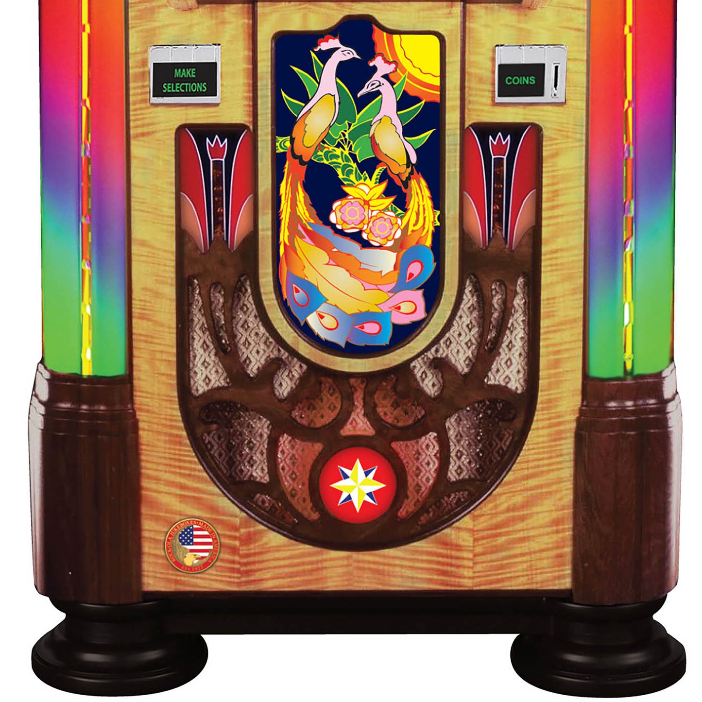 Rock-Ola Bubbler Peacock CD Jukebox - Gaming Blaze