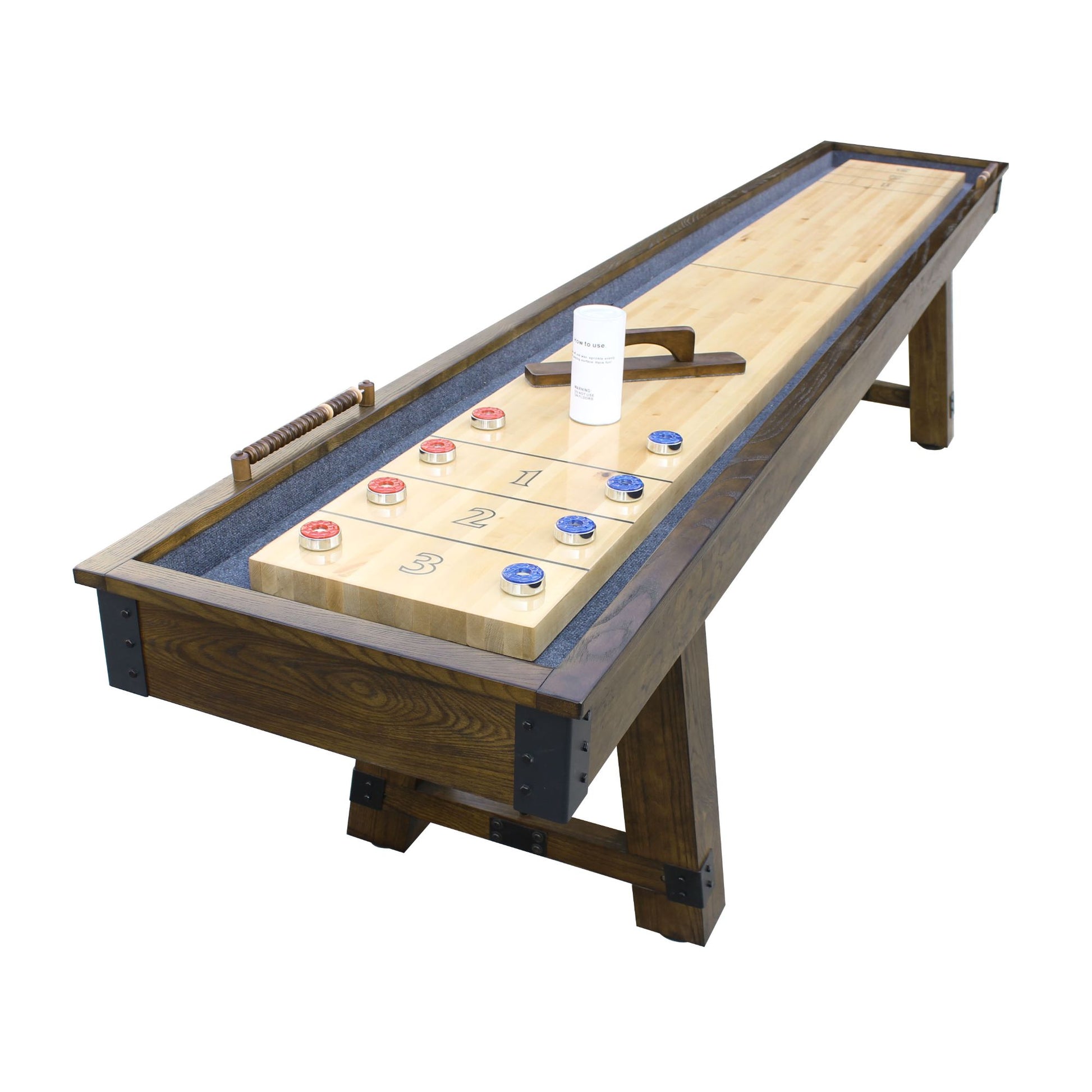 Hathaway Cheyenne 12ft Shuffleboard Table - Gaming Blaze