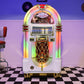 Rock-Ola Bubbler Elvis CD Jukebox in Gloss White - Gaming Blaze