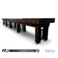 Hudson Fallbrook Limited Shuffleboard Table 9'-22' with Custom Stain Options - Gaming Blaze