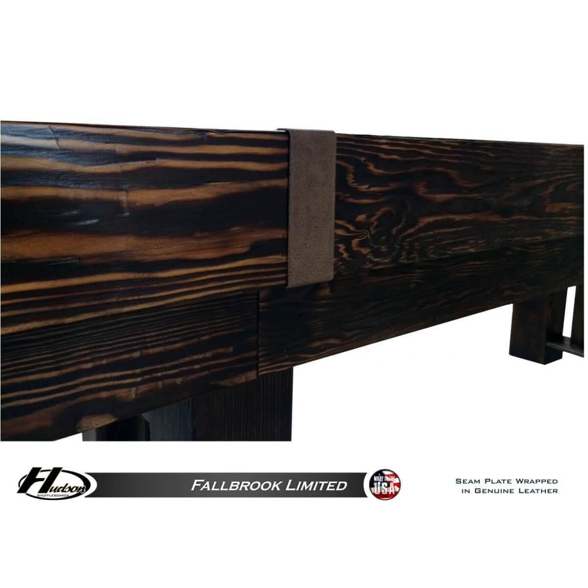 Hudson Fallbrook Limited Shuffleboard Table 9'-22' with Custom Stain Options - Gaming Blaze