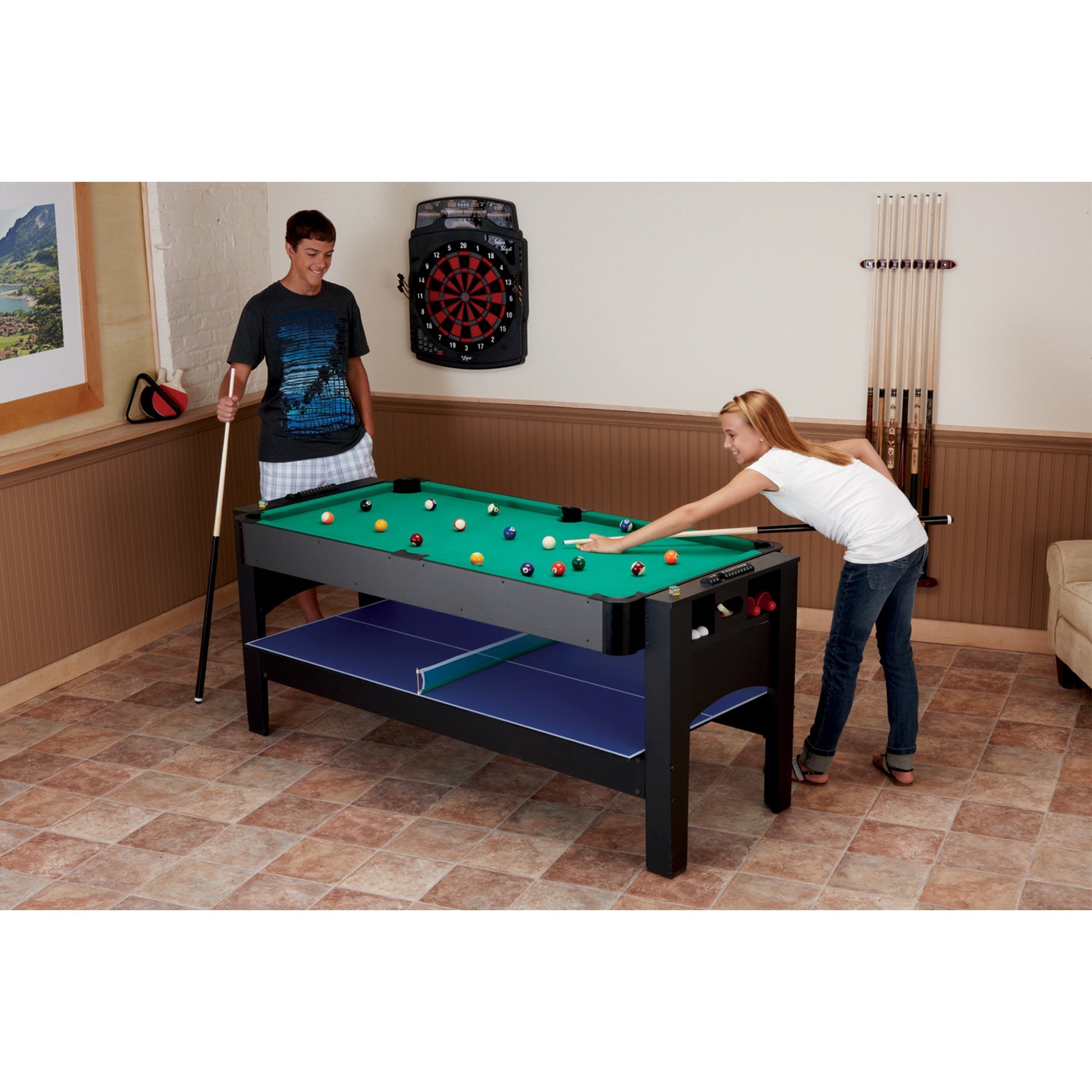 Fat Cat Fliptop 3 in 1 Multi Game Table 6ft - Gaming Blaze