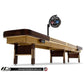 Grand Hudson Deluxe Shuffleboard Table 9'-22' with Custom Stain Options - Gaming Blaze