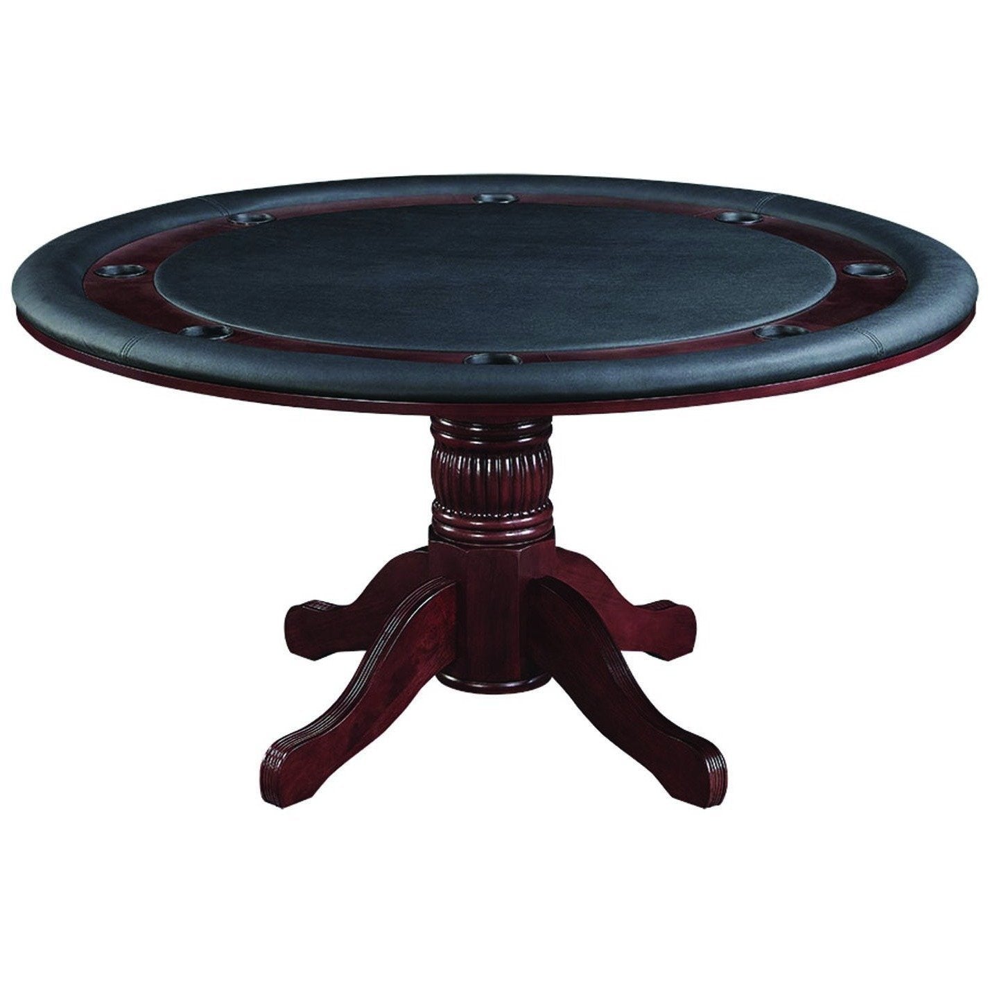 Convertible 2 in 1 Round Poker Dining Table - Gaming Blaze