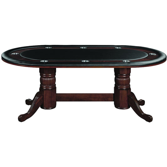 RAM Games Room Texas Holdem Oval Poker Table 8 Person - Gaming Blaze