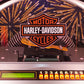 Rock-Ola Bubbler Harley-Davidson Flames CD Jukebox Brushed Aluminum - Gaming Blaze