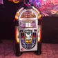 Rock-Ola Bubbler Harley-Davidson Flames CD Jukebox Brushed Aluminum - Gaming Blaze