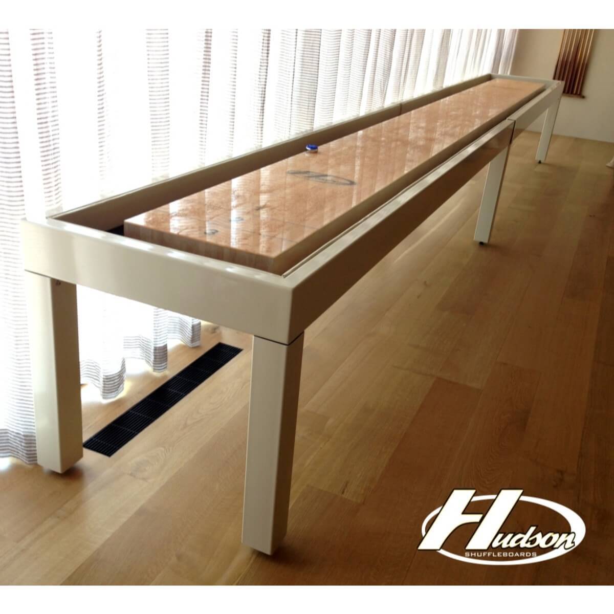 Hudson Metro Shuffleboard Table 9'-22' with Custom Finish Options - Gaming Blaze