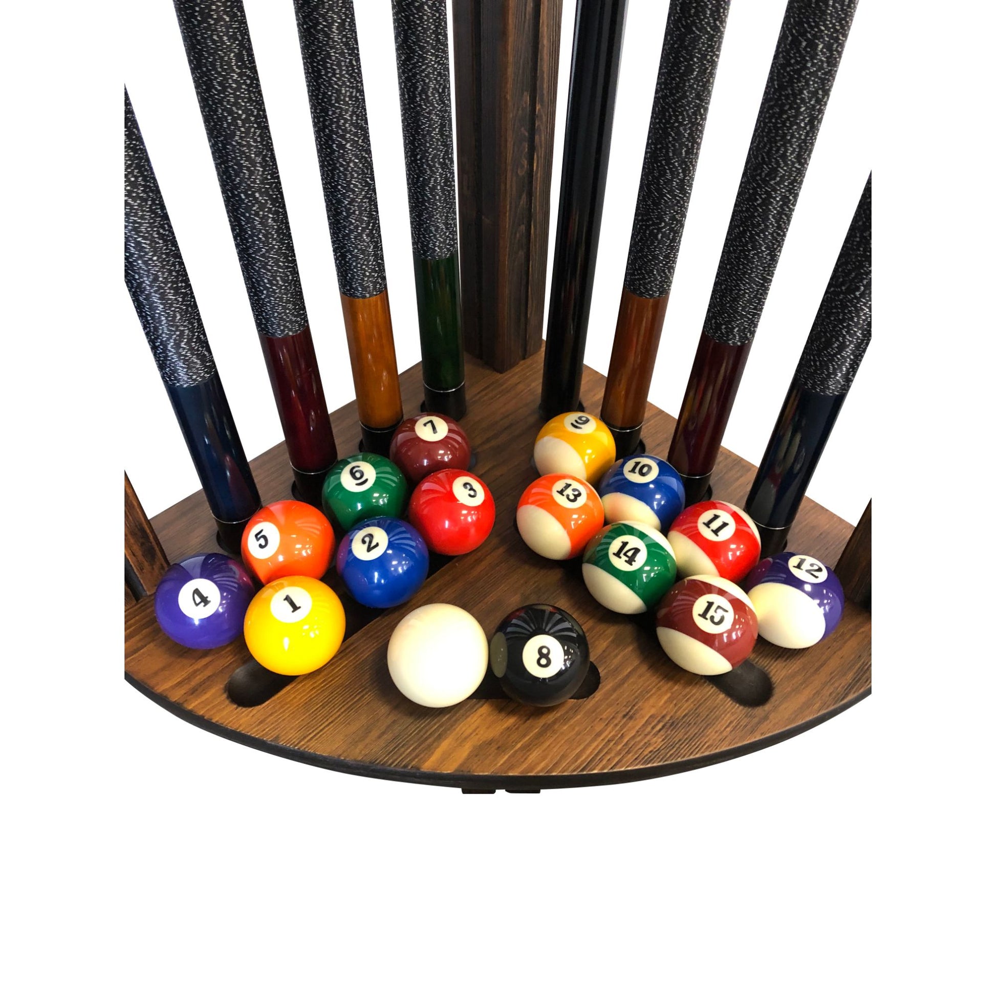 Playcraft Premium Hardwood Billiard Corner Floor Rack - Gaming Blaze