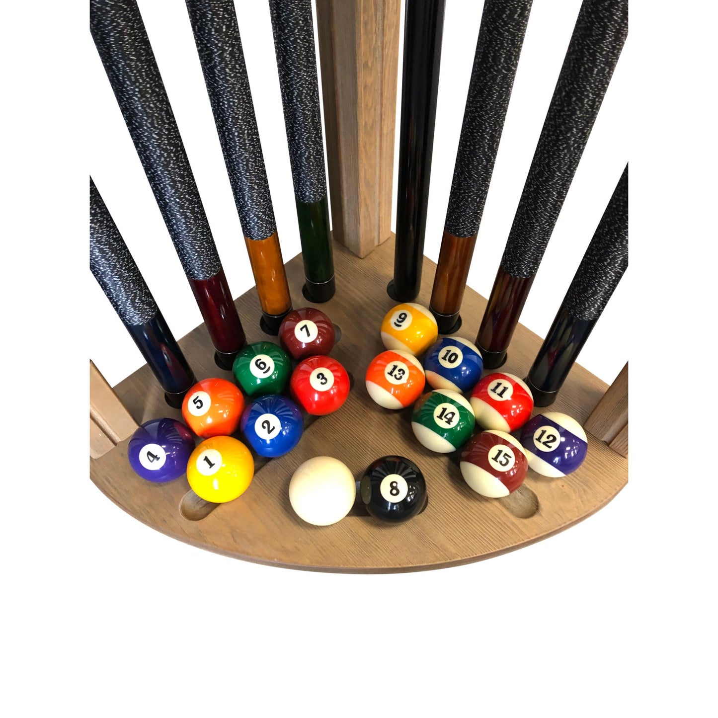 Playcraft Premium Hardwood Billiard Corner Floor Rack - Gaming Blaze