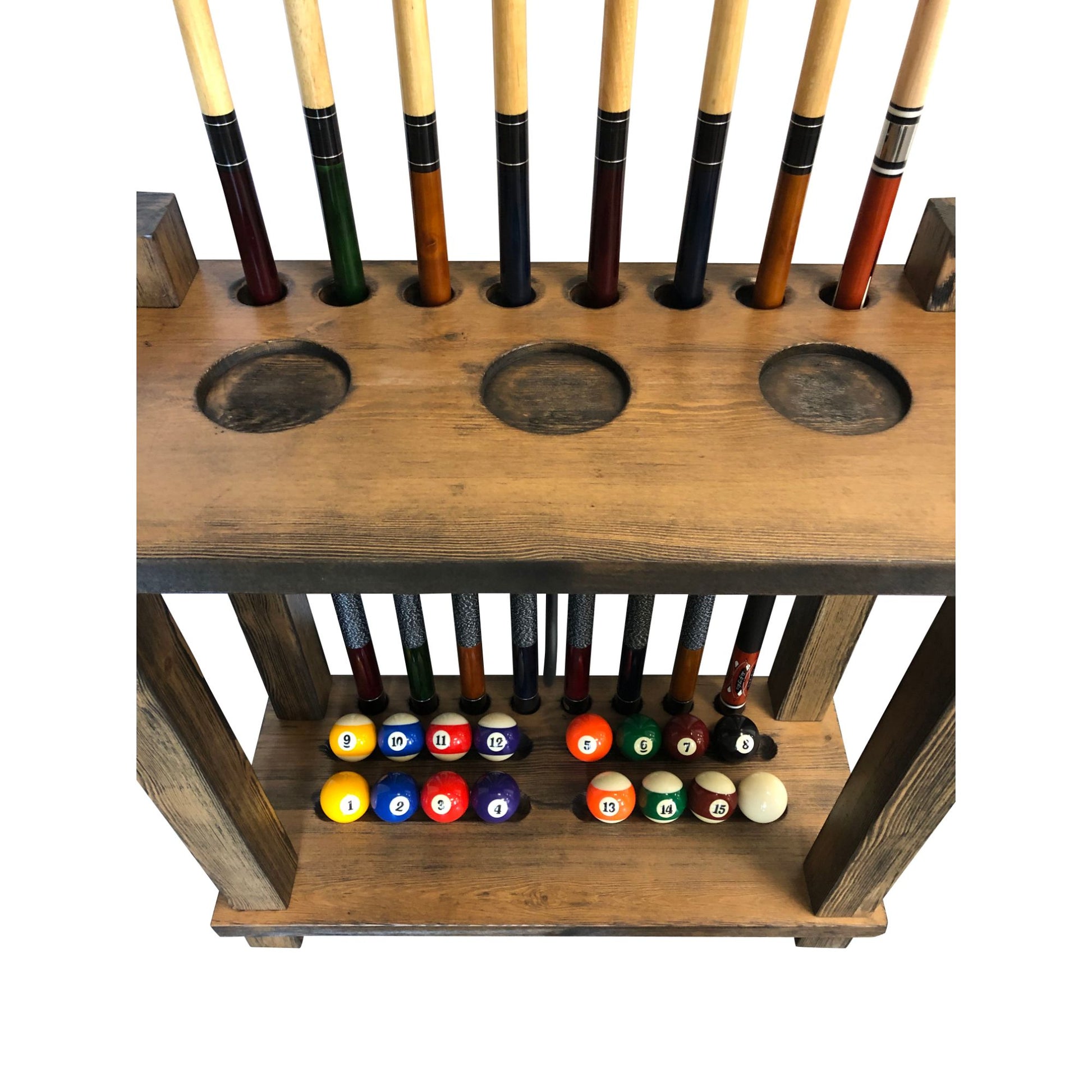 Playcraft Premium Hardwood Billiard Floor Rack - Gaming Blaze