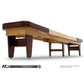 Hudson Intimidator Shuffleboard Table 9'-22' with Custom Stain Options - Gaming Blaze