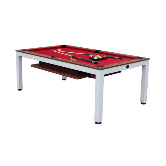 Playcraft Glacier 7' Pool Table with Dining Top - Gaming Blaze