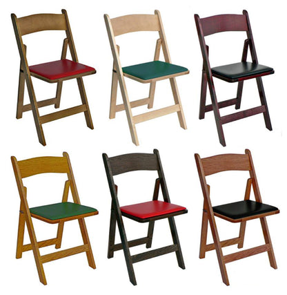 Kestell Oak Folding Poker Chair Set