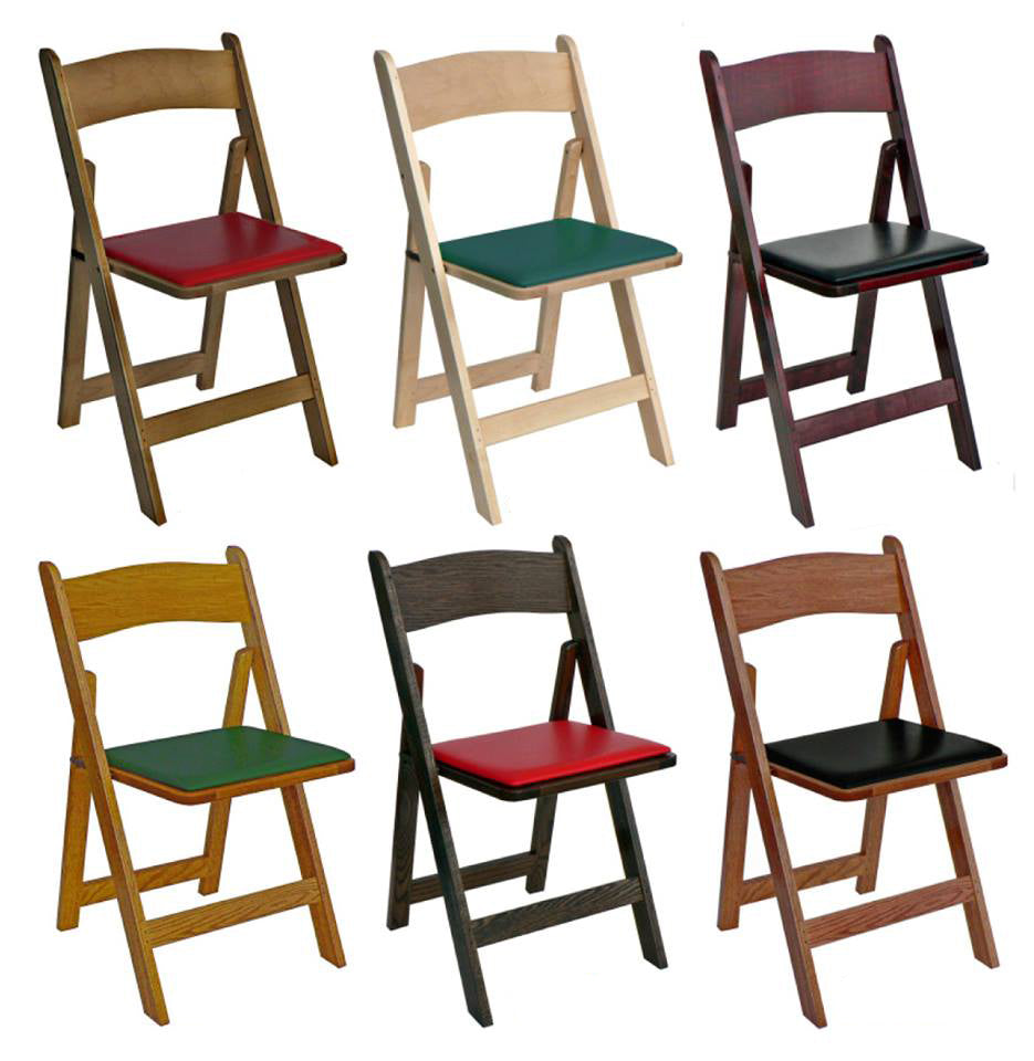Kestell Oak Folding Poker Chair Set