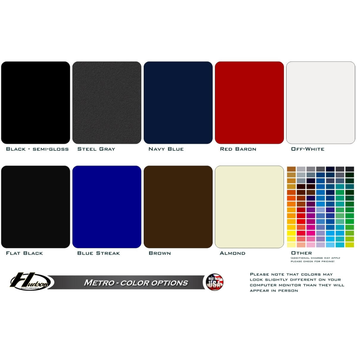 Hudson Shuffleboards Metro Custom Color Options - Gaming Blaze