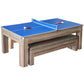 Hathaway Newport 7ft Multi Game Table with Dining Top & Benches  - Gaming Blaze