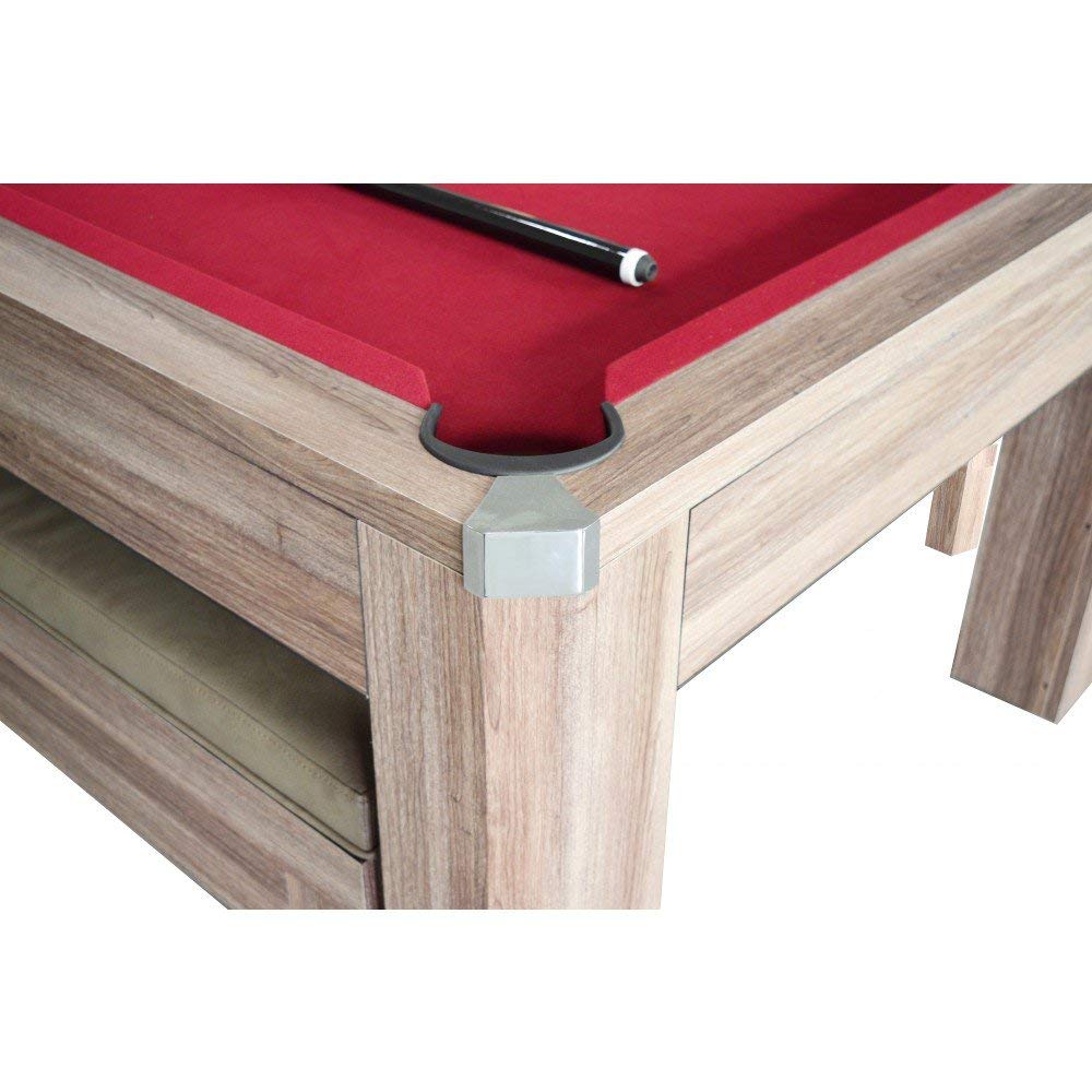Hathaway Newport 7ft Multi Game Table with Dining Top & Benches  - Gaming Blaze