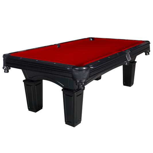 Hathaway Cobra Black 8ft Slate Pool Table - Gaming Blaze