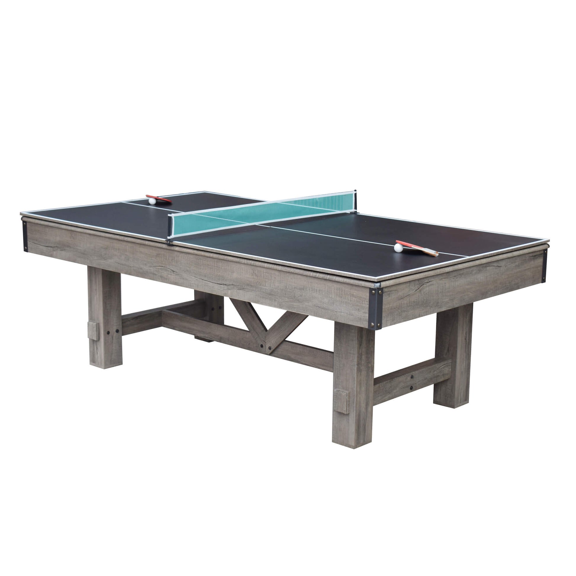 Hathaway Logan 7ft Multi Game Pool Dining Table with Benches - Gaming Blaze