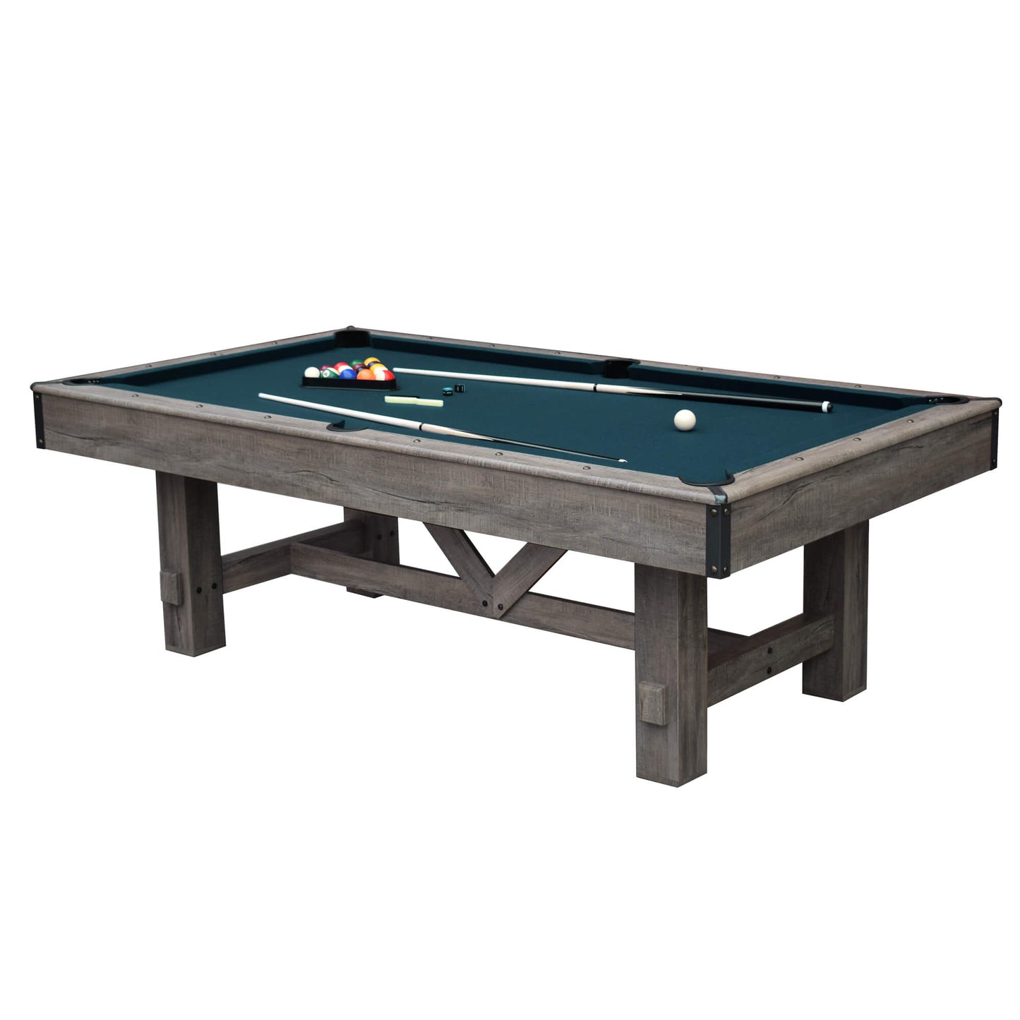 Hathaway Logan 7ft Multi Game Pool Dining Table with Benches - Gaming Blaze