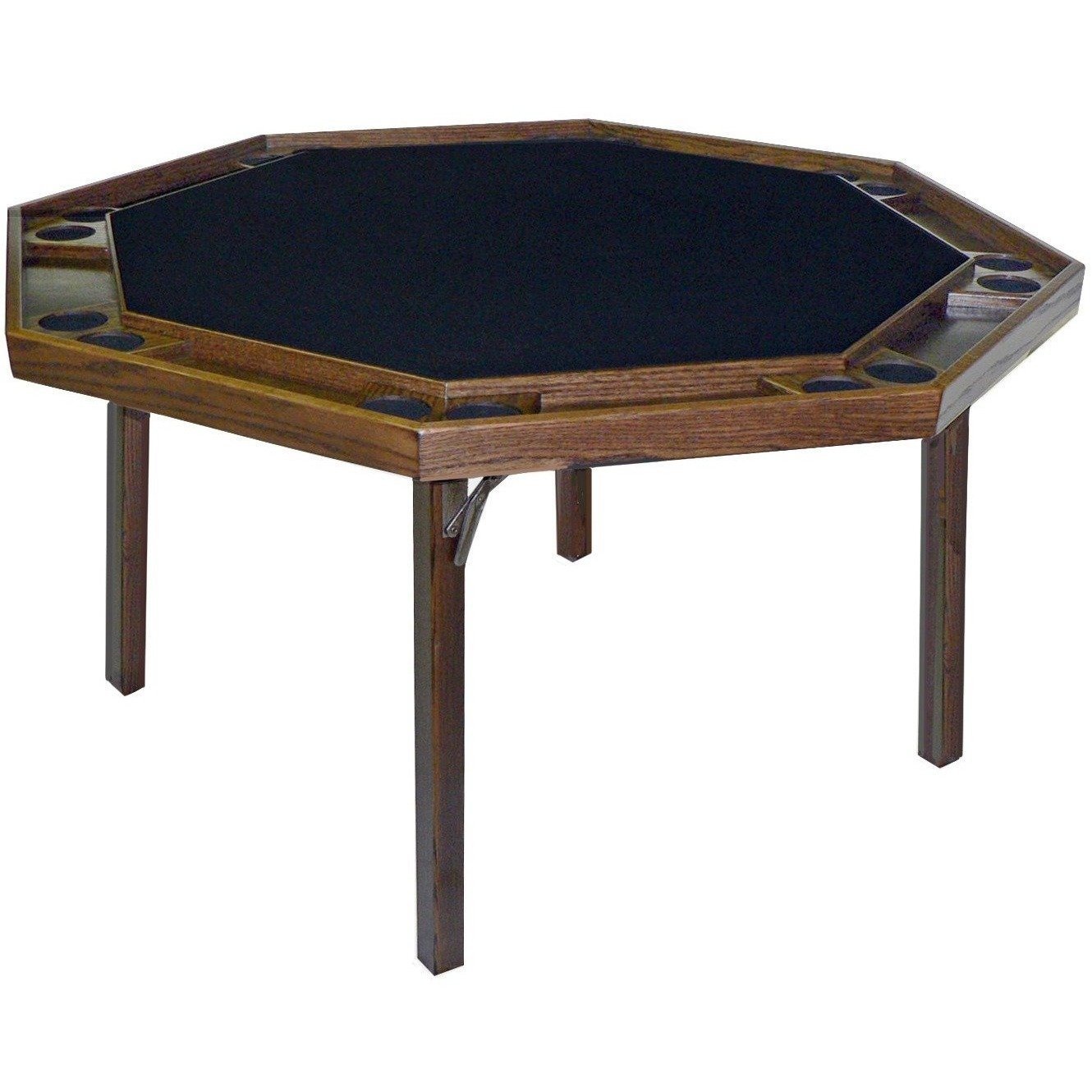 Kestell 57" Contemporary Octagon Folding Poker Table 8 Person