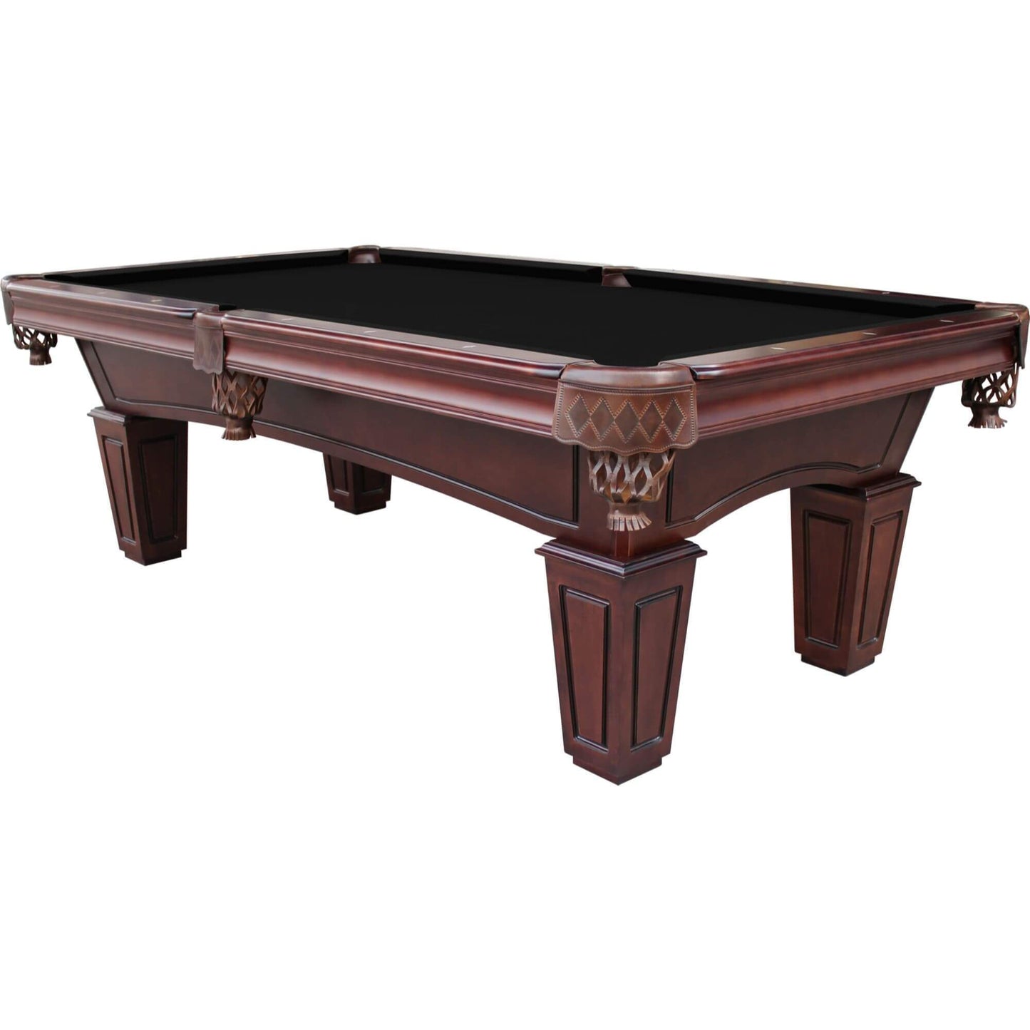 Playcraft St. Lawrence 8' Slate Pool Table with Leather Drop Pockets - Gaming Blaze