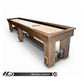 Hudson Sedona Limited Shuffleboard Table 9'-22' with Custom Stain Options - Gaming Blaze