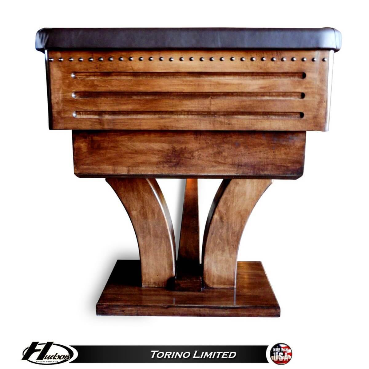 Hudson Torino Limited Edition Shuffleboard Table 9'-22' with Custom Stain Options - Gaming Blaze