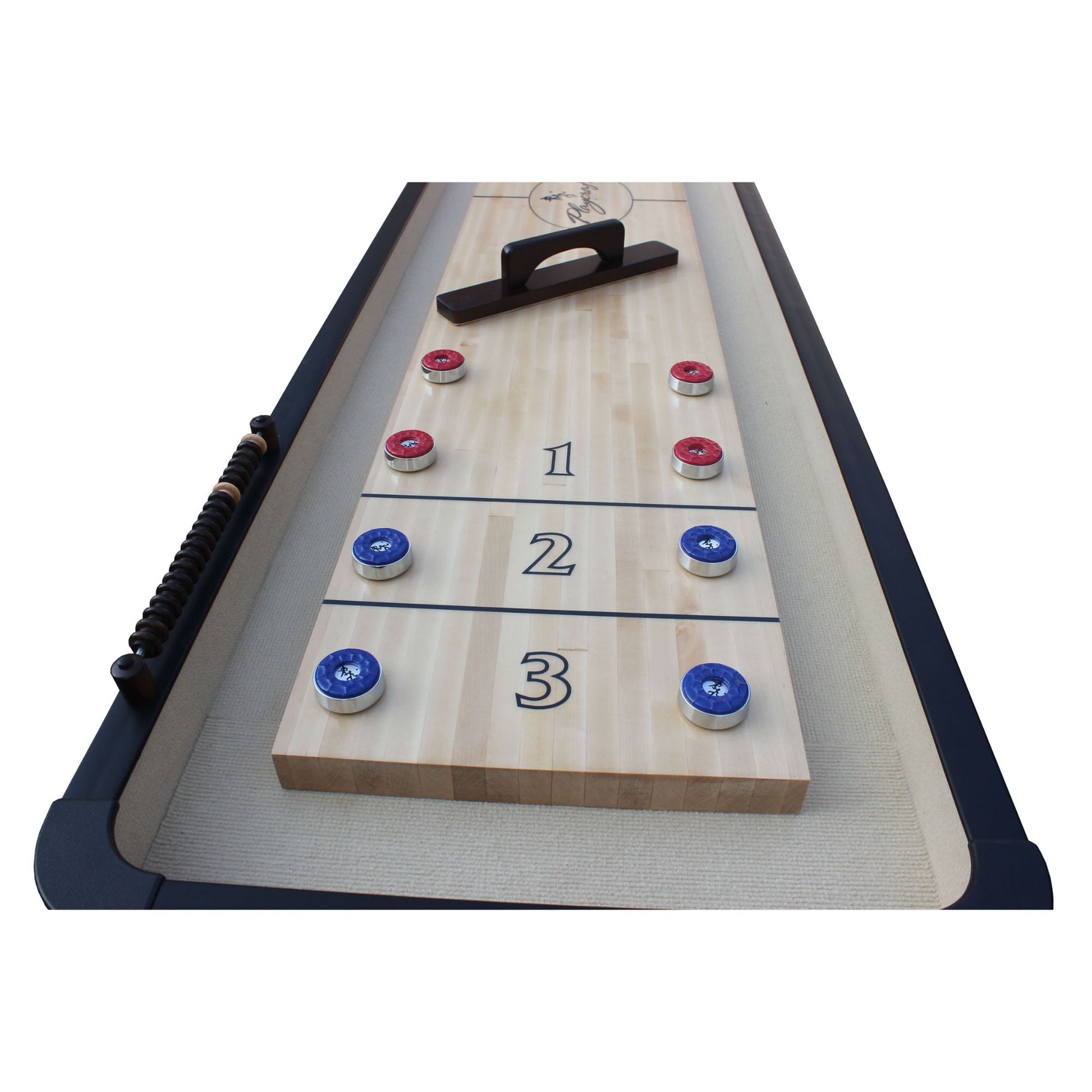 Playcraft Woodbridge Shuffleboard Table with Playing Accessories - Gaming Blaze