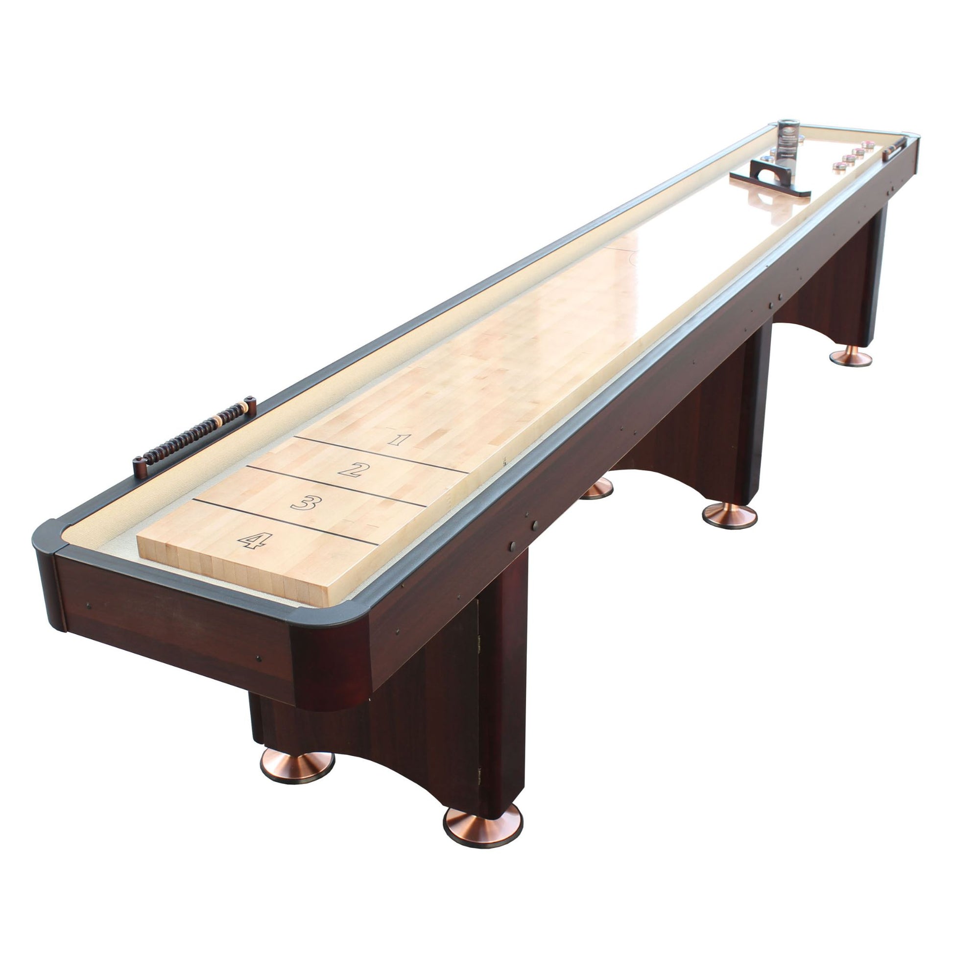 Playcraft Woodbridge Shuffleboard Table with Playing Accessories - Gaming Blaze