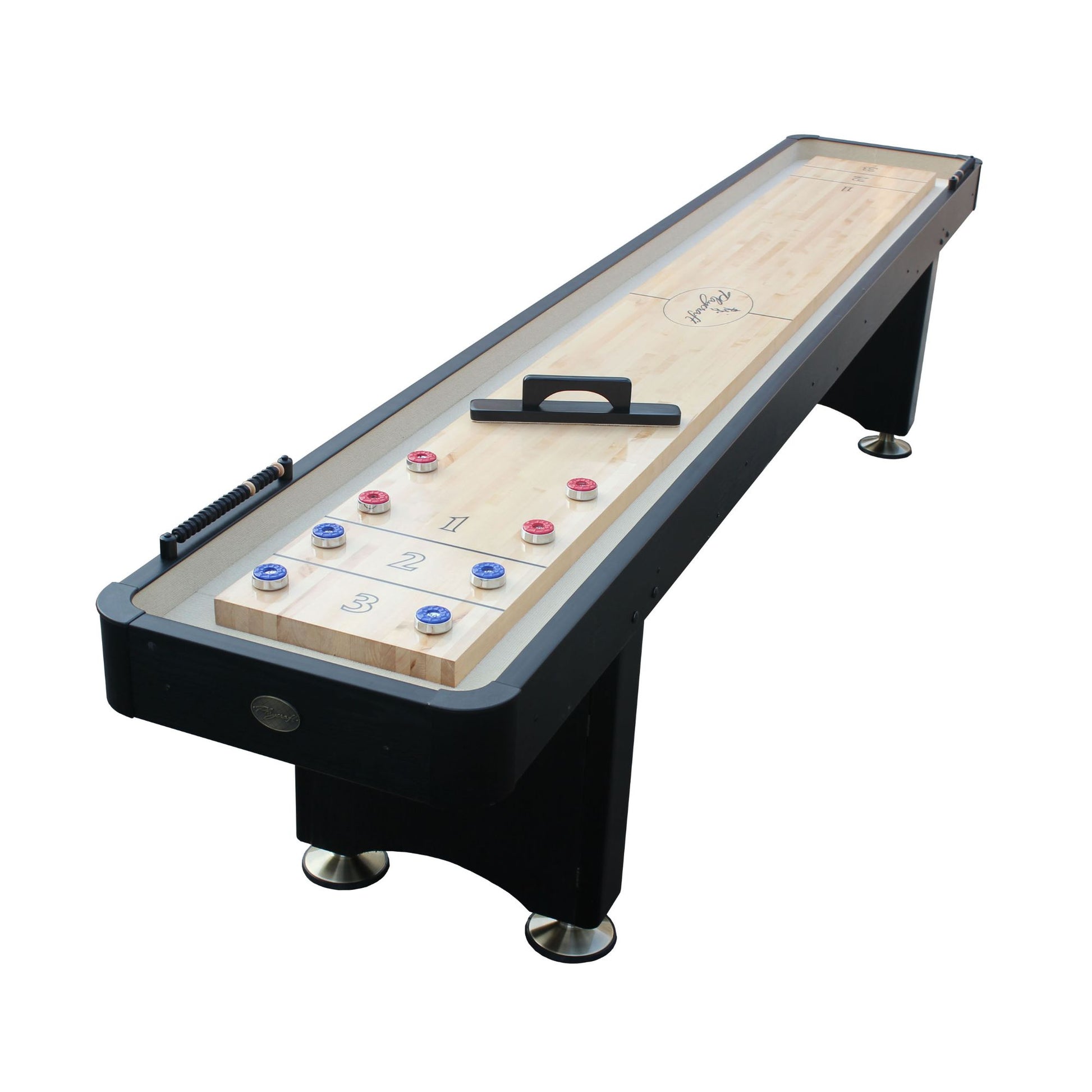 Playcraft Woodbridge Shuffleboard Table with Playing Accessories - Gaming Blaze