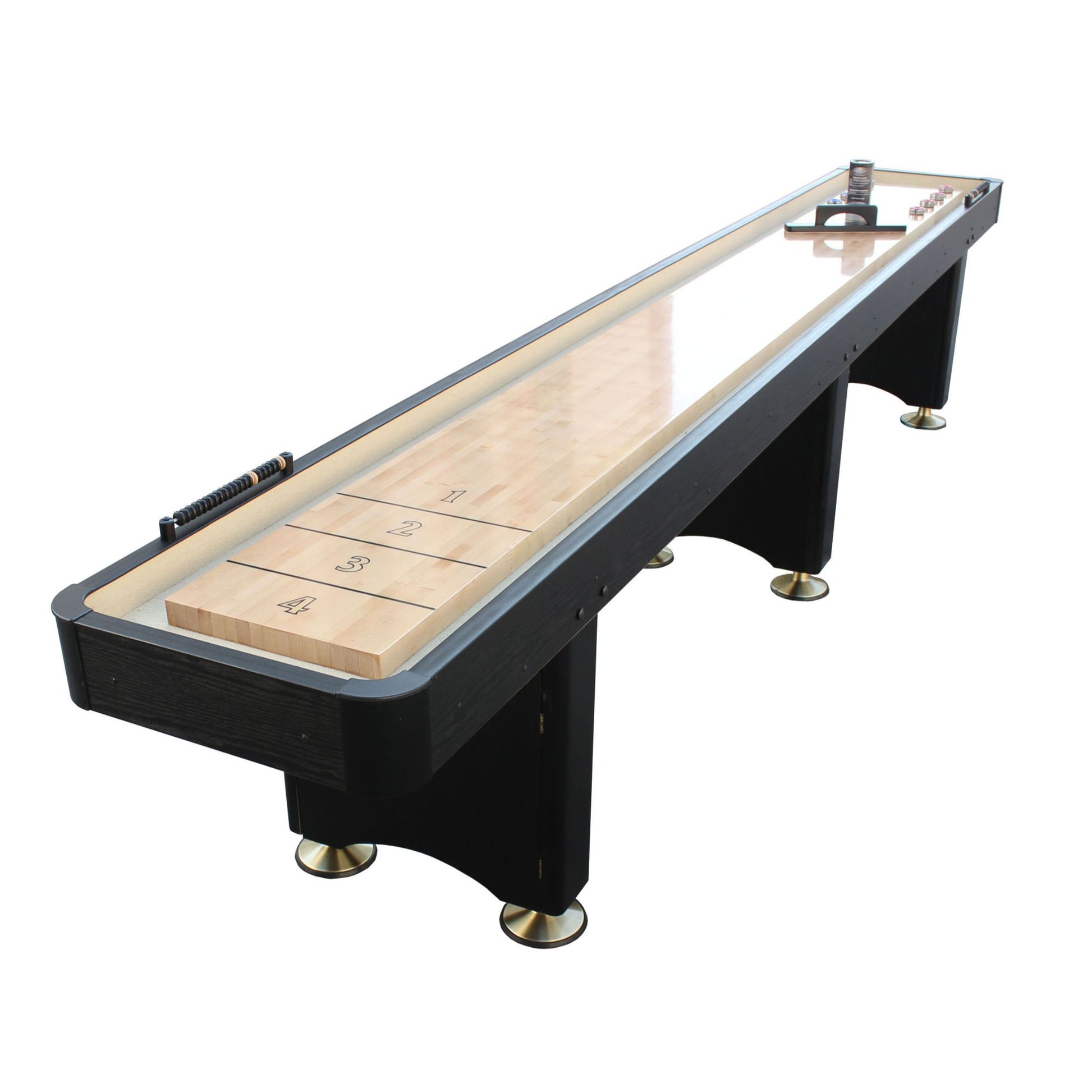 Playcraft Woodbridge Shuffleboard Table with Playing Accessories - Gaming Blaze