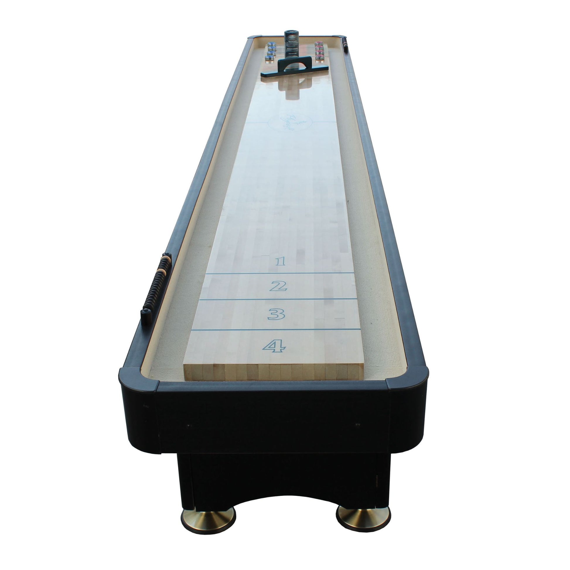 Playcraft Woodbridge Shuffleboard Table with Playing Accessories - Gaming Blaze