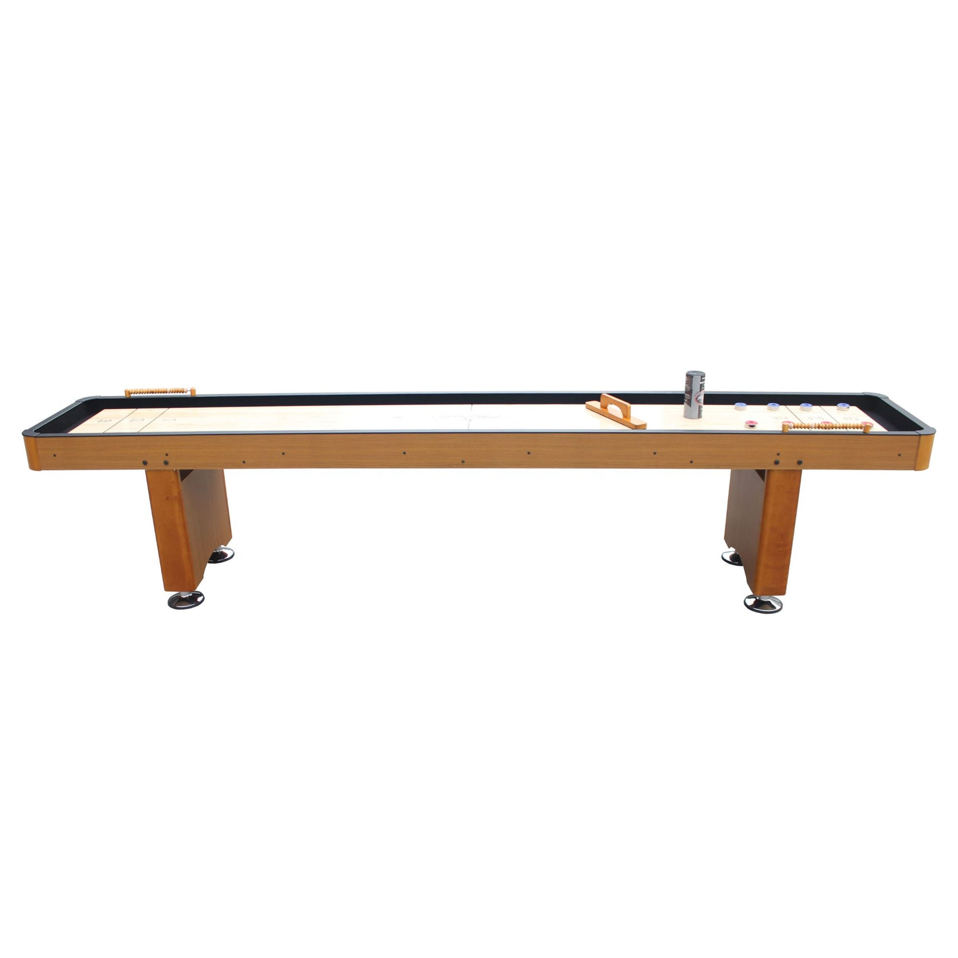 Playcraft Woodbridge Shuffleboard Table with Playing Accessories - Gaming Blaze