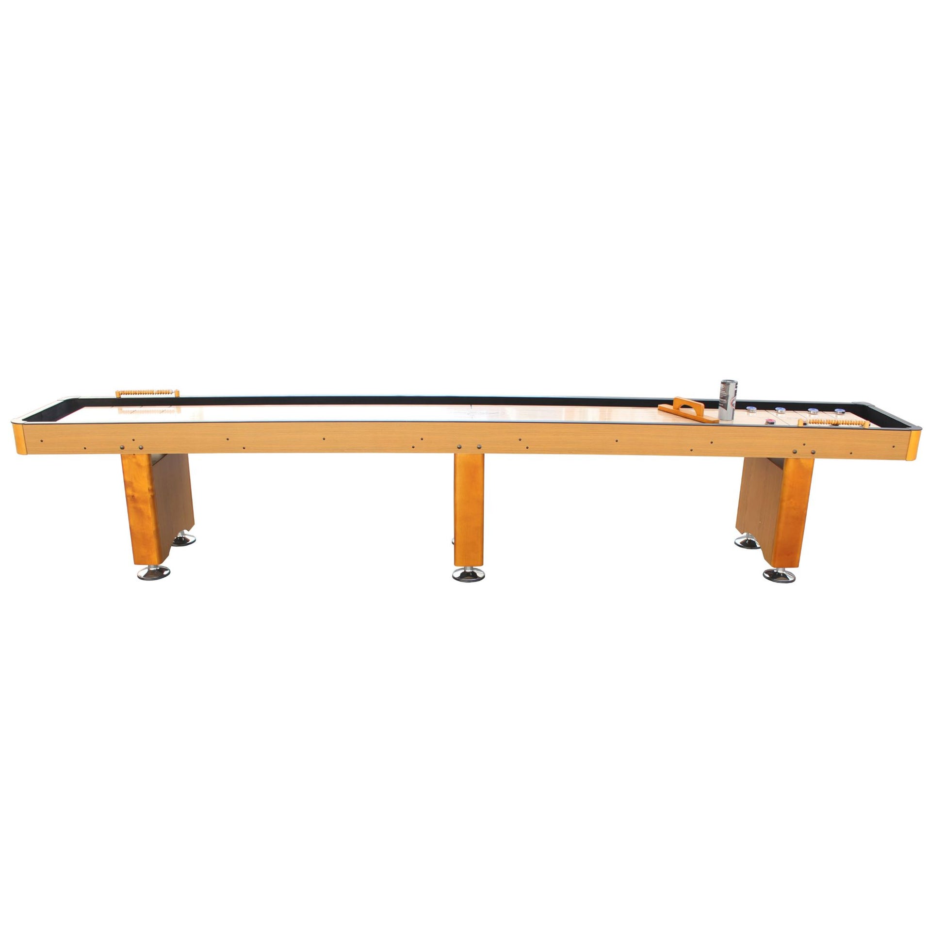 Playcraft Woodbridge Shuffleboard Table with Playing Accessories - Gaming Blaze