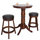 Hathaway Oxford Hardwood Walnut Finish 3 Piece Pub Table Set - Gaming Blaze