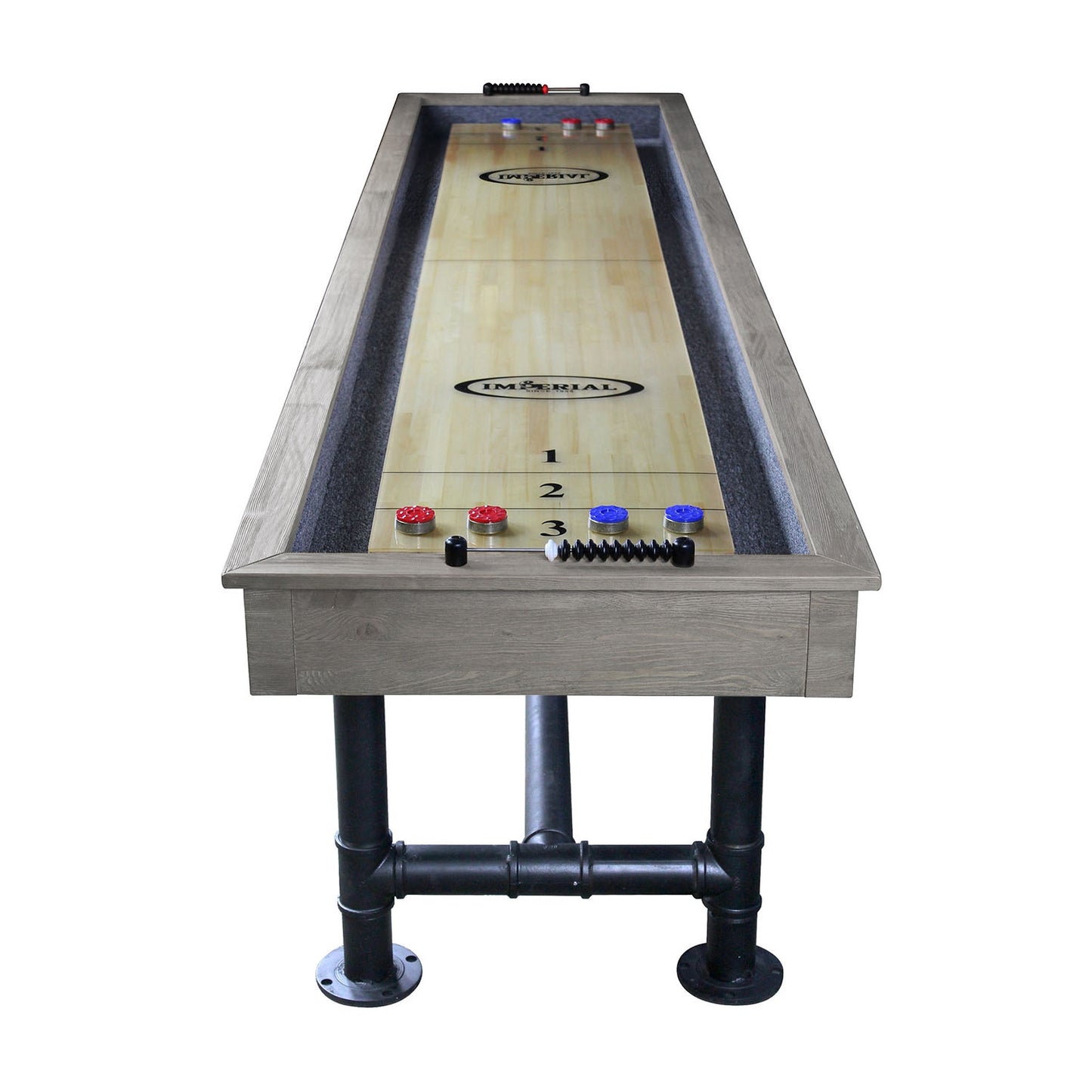 Imperial Bedford 12ft Shuffleboard Table in Silver Mist - Gaming Blaze