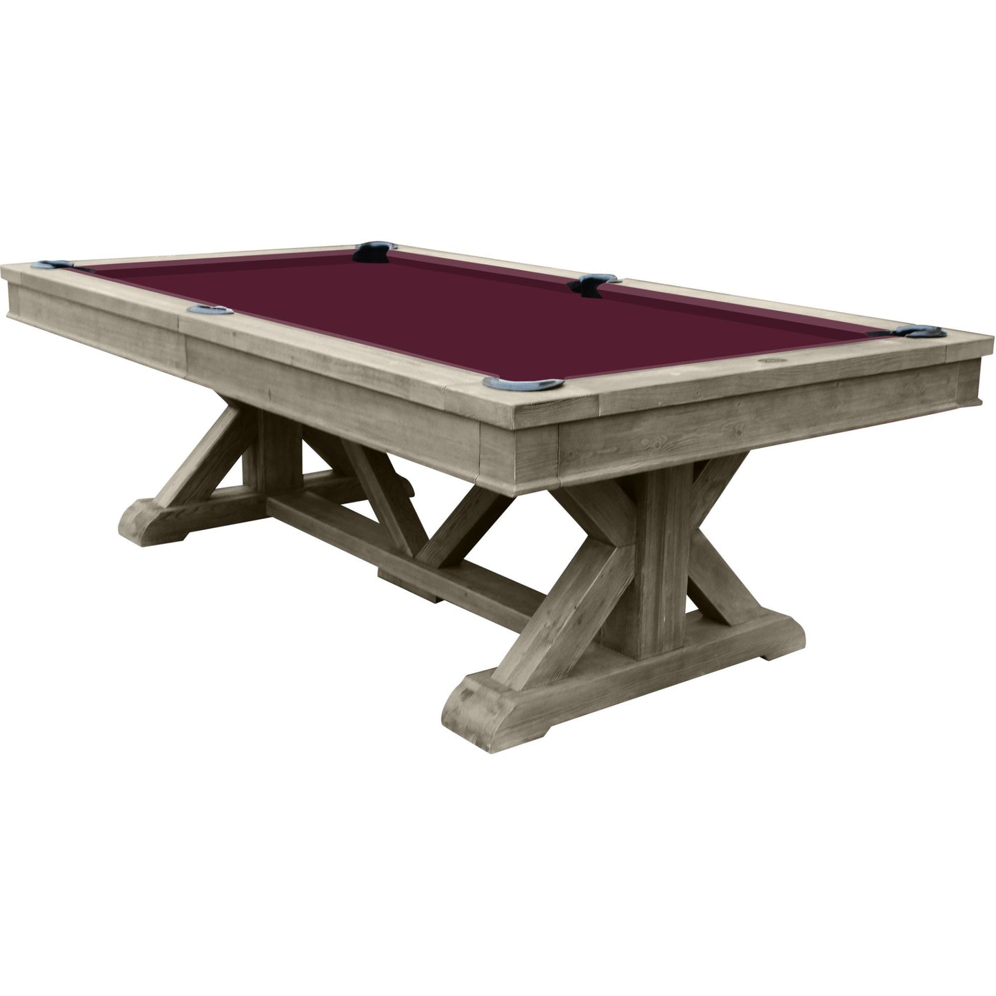 Playcraft Brazos River 8' Slate Pool Table with Optional Dining Top - Gaming Blaze