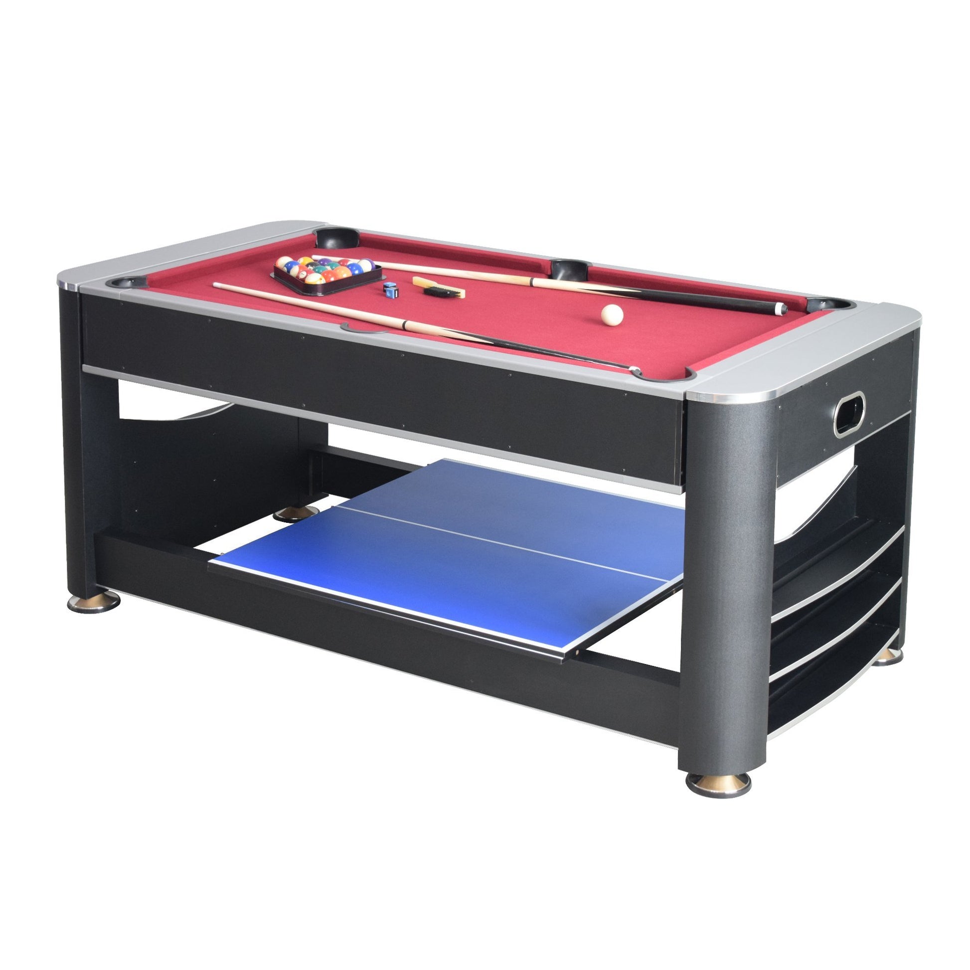 Hathaway Triple Threat 3 in 1 Multi Game Table 6ft - Gaming Blaze