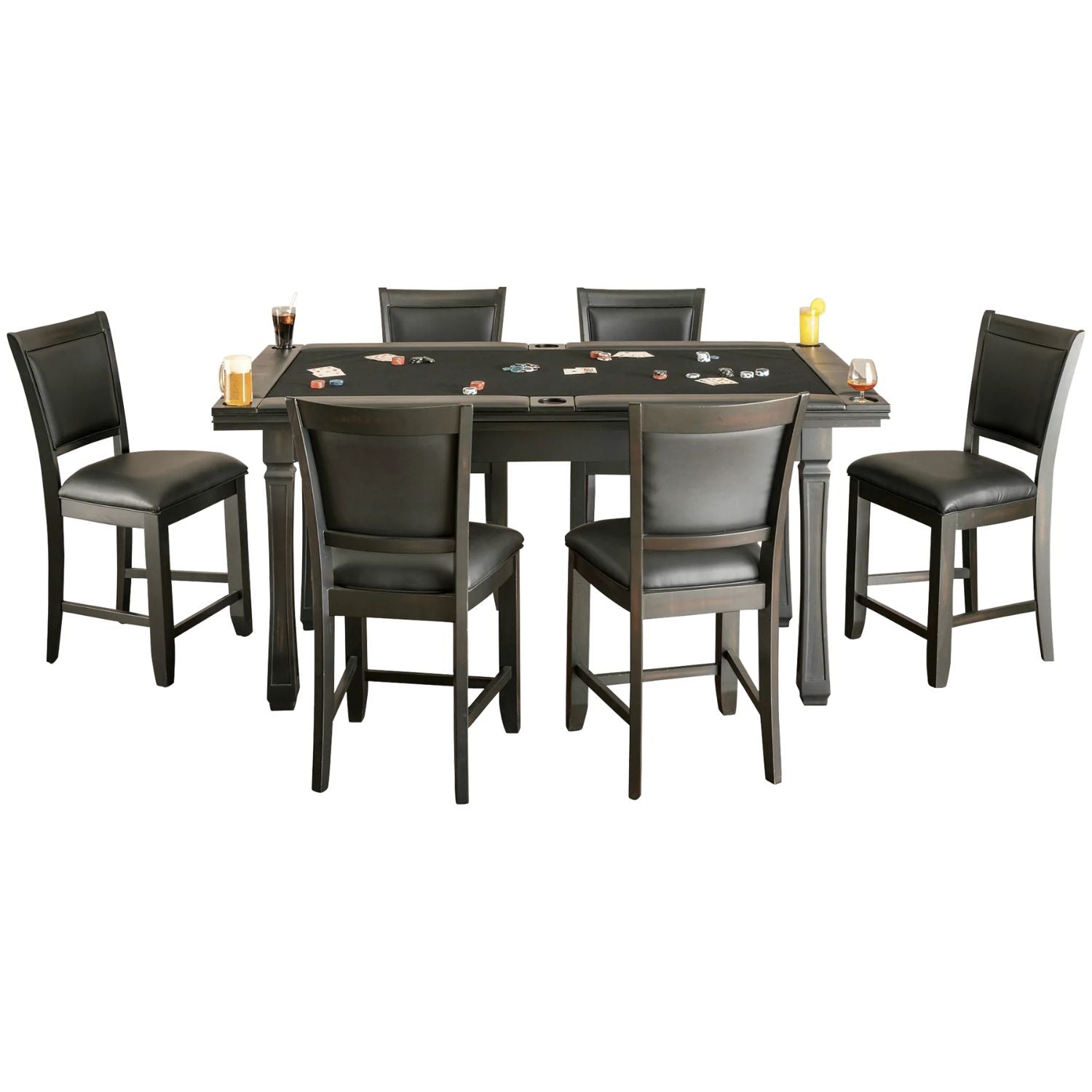 American Heritage Burlington Game Poker Table Set - Gaming Blaze