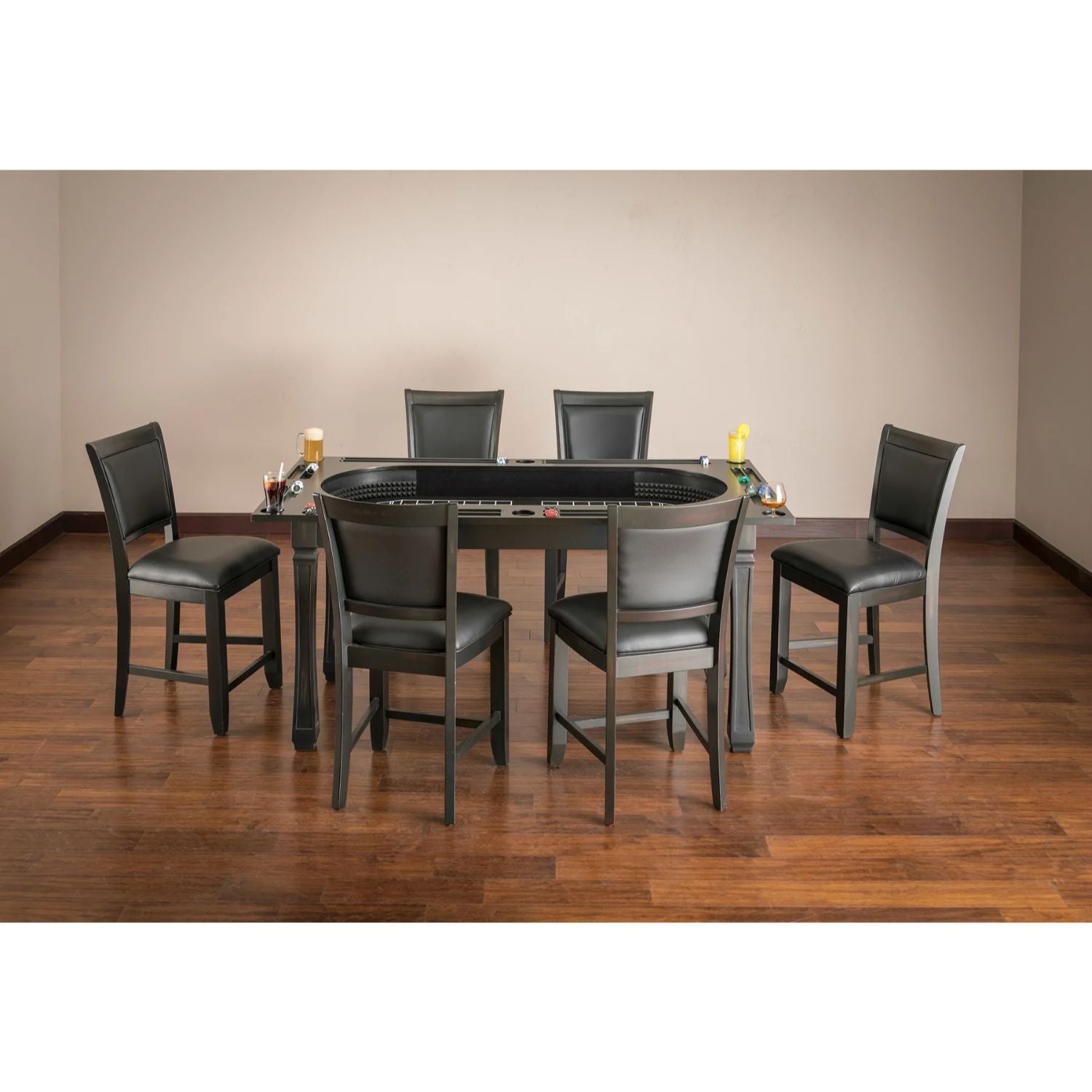 American Heritage Burlington Game Poker Table Set - Gaming Blaze