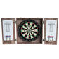Hathaway Winchester Driftwood Dartboard Cabinet Set - Gaming Blaze