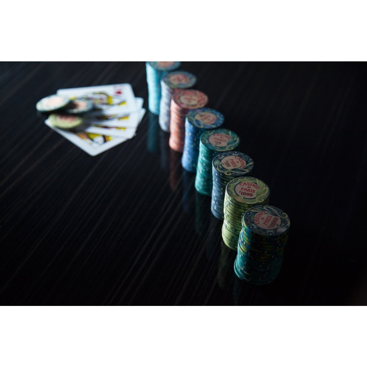 BBO Poker Tables Casino De Paris 500 Piece Ceramic Poker Chip Set 10 gram - Gaming Blaze