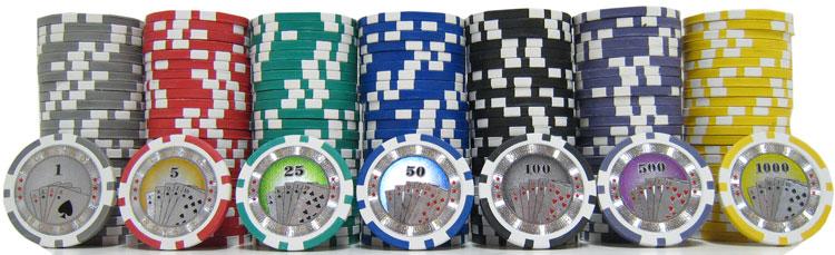 JP Commerce Casino Royale 500 Piece Clay Poker Chip Set 13.5 gram - Gaming Blaze