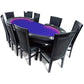 BBO Poker Tables Classic Black Gloss Poker Chair Set - Gaming Blaze