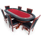 BBO Poker Tables Classic Mahogany Poker Chair Set - Gaming Blaze