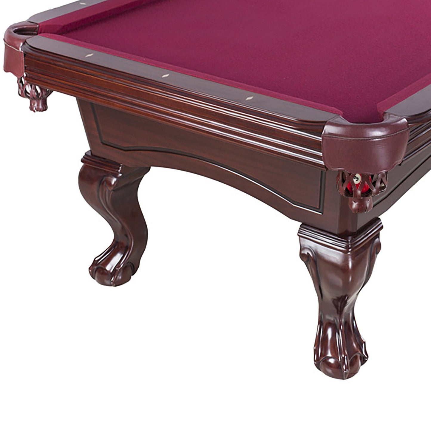 Hathaway Augusta Mahogany 8ft Non Slate Pool Table - Gaming Blaze